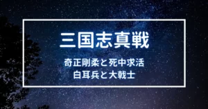 三国志真戦　奇正剛柔と死中求活　白耳兵と大戟士