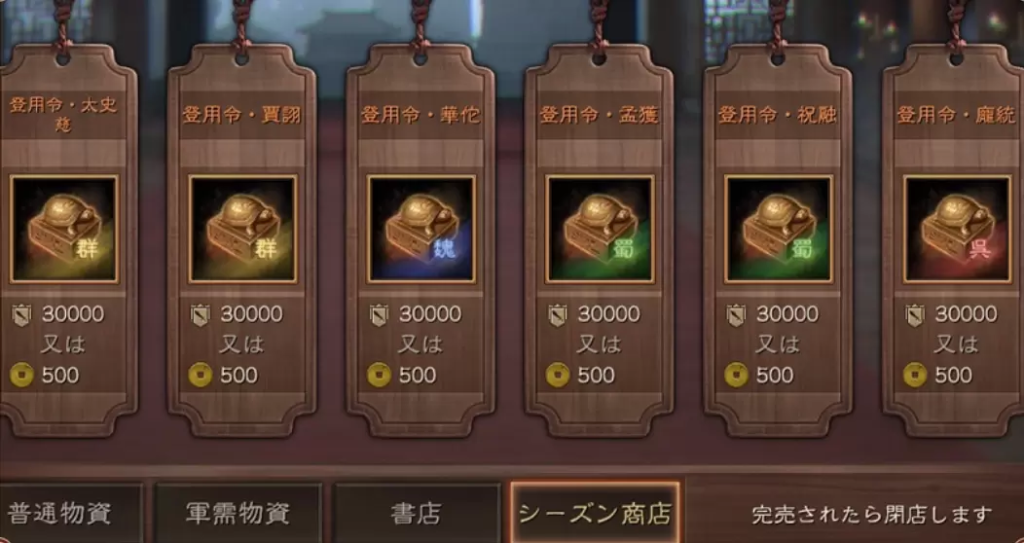 登用令