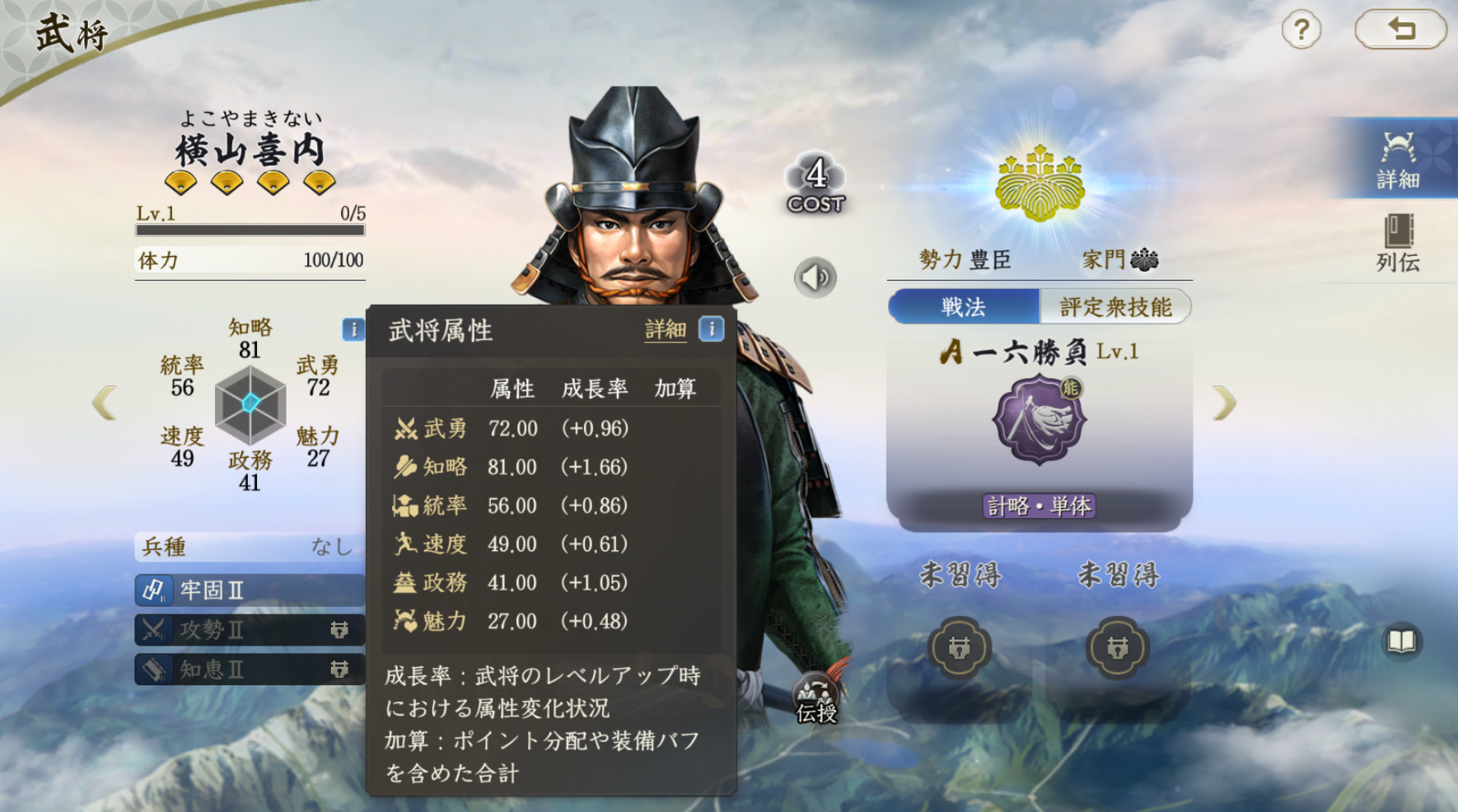 横山喜内