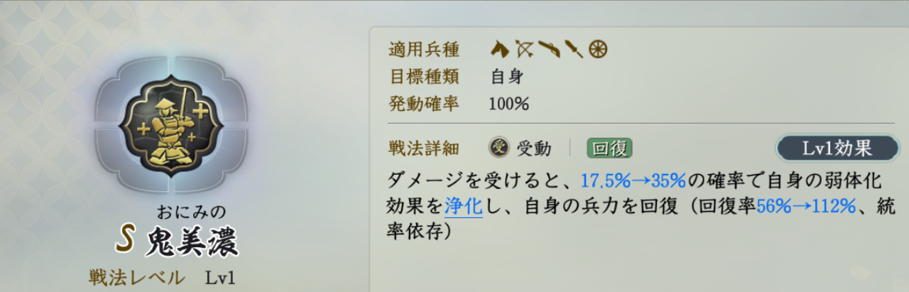 固有戦法:鬼美濃