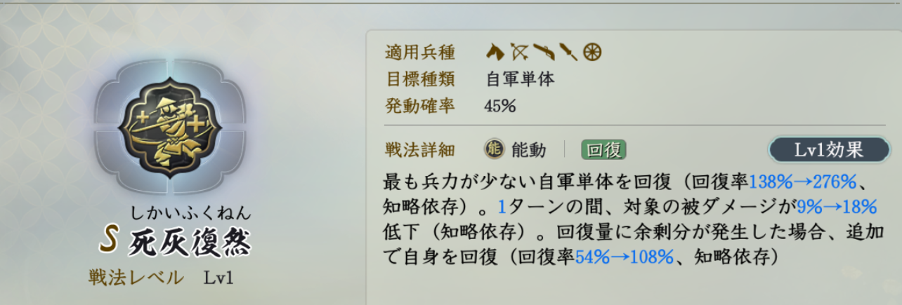 固有戦法:死灰復然